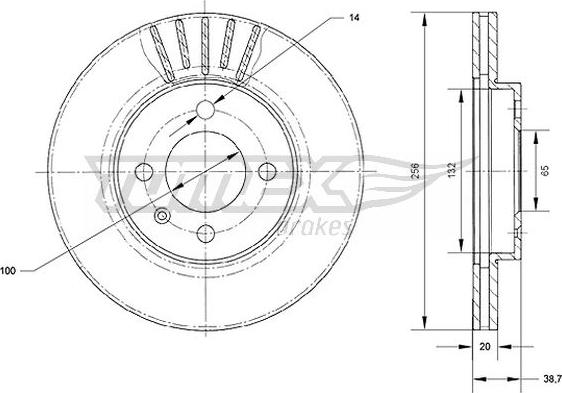 TOMEX brakes TX 70-18 - Brake Disc onlydrive.pro