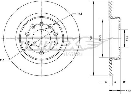 TOMEX brakes TX 70-81 - Jarrulevy onlydrive.pro