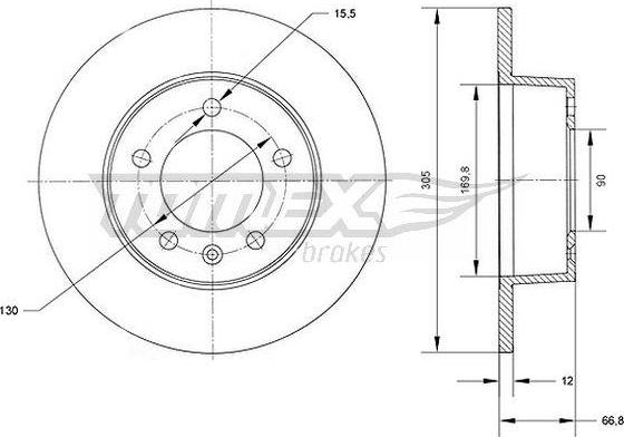 TOMEX brakes TX 70-37 - Jarrulevy onlydrive.pro