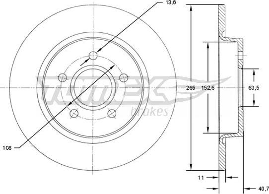 TOMEX brakes TX 71-94 - Piduriketas onlydrive.pro