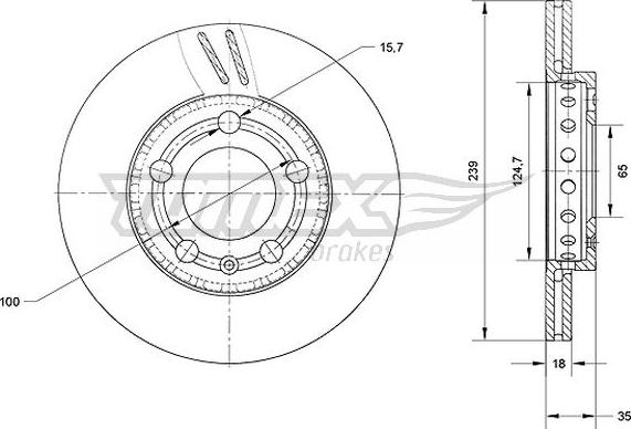 TOMEX brakes TX 71-09 - Brake Disc onlydrive.pro