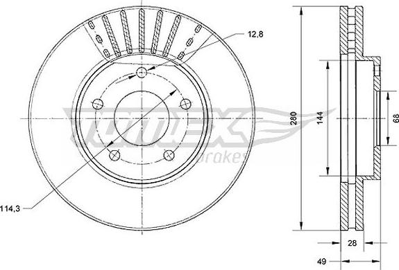 TOMEX brakes TX 71-00 - Piduriketas onlydrive.pro