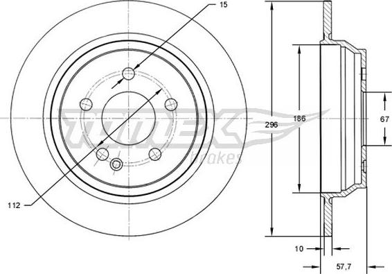 TOMEX brakes TX 71-89 - Brake Disc onlydrive.pro