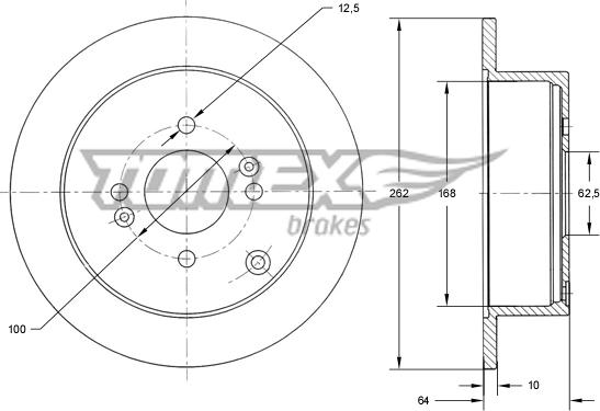 TOMEX brakes TX 71-34 - Brake Disc onlydrive.pro