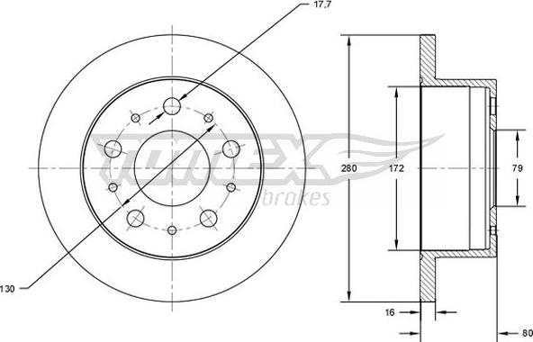 TOMEX brakes TX 71-38 - Jarrulevy onlydrive.pro