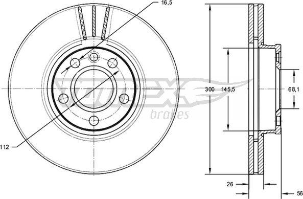 TOMEX brakes TX 71-33 - Jarrulevy onlydrive.pro