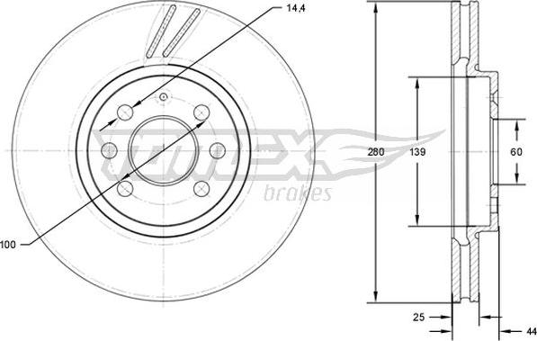 TOMEX brakes TX 71-20 - Piduriketas onlydrive.pro