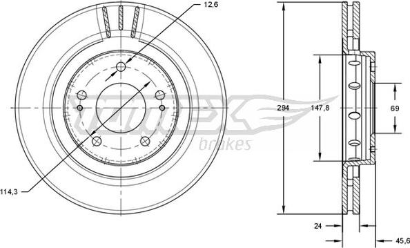 TOMEX brakes TX 71-74 - Jarrulevy onlydrive.pro