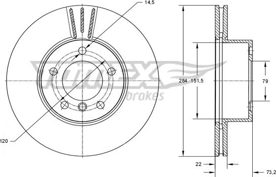 TOMEX brakes TX 73-99 - Piduriketas onlydrive.pro