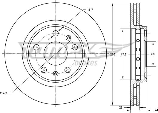 TOMEX brakes TX 73-45 - Jarrulevy onlydrive.pro