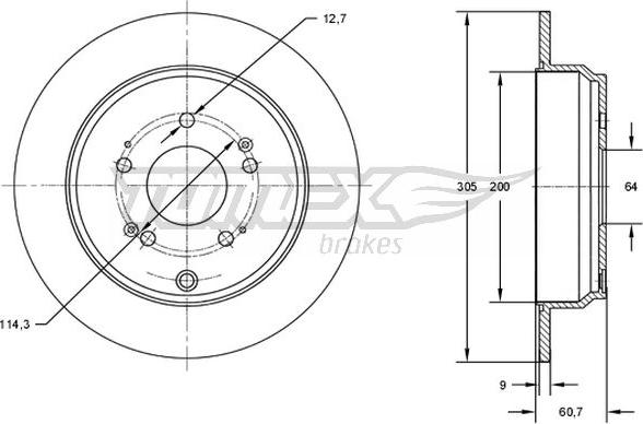 TOMEX brakes TX 73-04 - Piduriketas onlydrive.pro