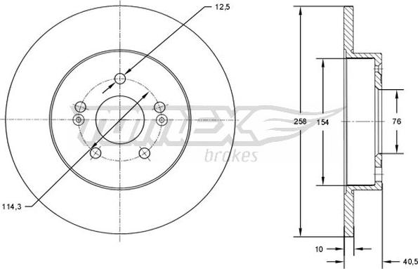 TOMEX brakes TX 73-05 - Brake Disc onlydrive.pro