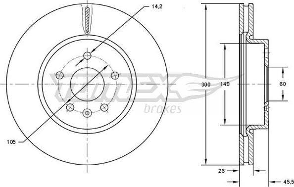 TOMEX brakes TX 73-17 - Piduriketas onlydrive.pro