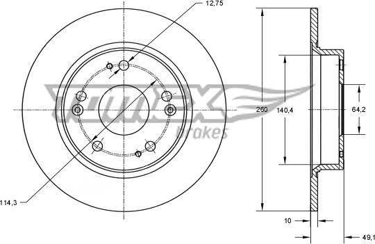 TOMEX brakes TX 73-82 - Brake Disc onlydrive.pro