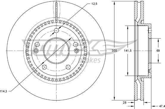 TOMEX brakes TX 73-31 - Jarrulevy onlydrive.pro