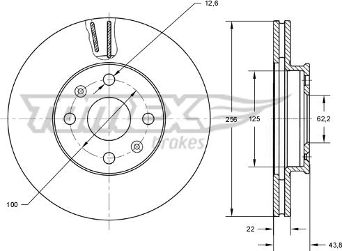 TOMEX brakes TX 73-29 - Brake Disc onlydrive.pro