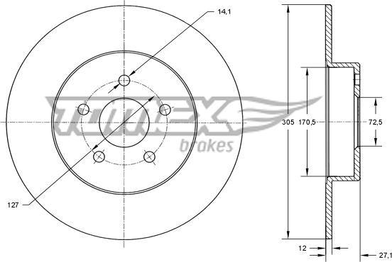 TOMEX brakes TX 73-78 - Jarrulevy onlydrive.pro