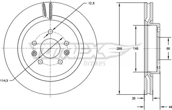 TOMEX brakes TX 72-99 - Brake Disc onlydrive.pro