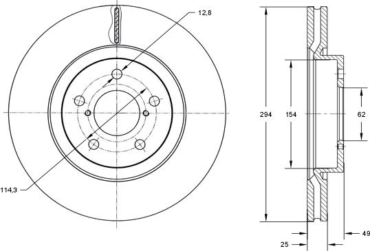 TOMEX brakes TX 72-96 - Stabdžių diskas onlydrive.pro