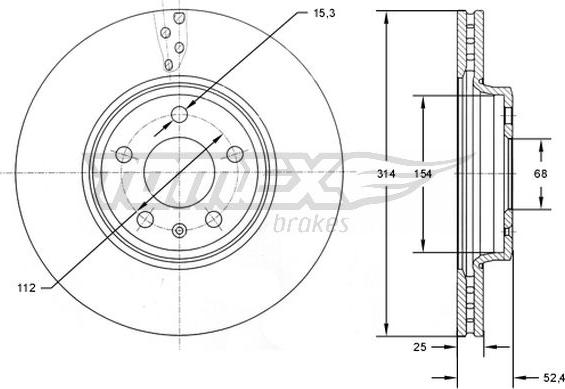 TOMEX brakes TX 72-48 - Тормозной диск onlydrive.pro