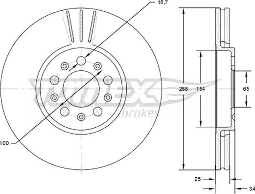 TOMEX brakes TX 72-04 - Jarrulevy onlydrive.pro