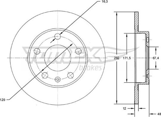 TOMEX brakes TX 72-70 - Piduriketas onlydrive.pro