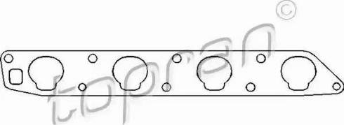 Topran 201 691 - Gasket, intake manifold onlydrive.pro