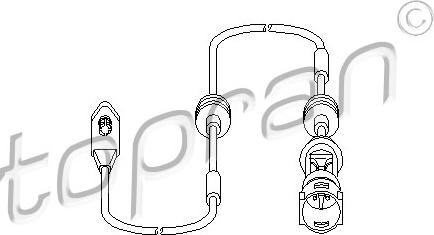 Topran 203 970 - Warning Contact, brake pad wear onlydrive.pro