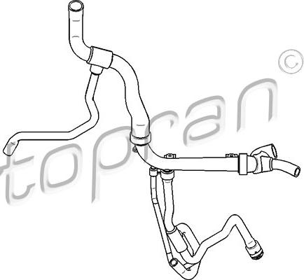 Topran 207 731 - Radiator Hose onlydrive.pro