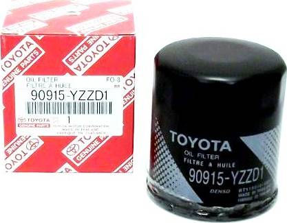 TOYOTA 90915YZZD1 - Eļļas filtrs onlydrive.pro