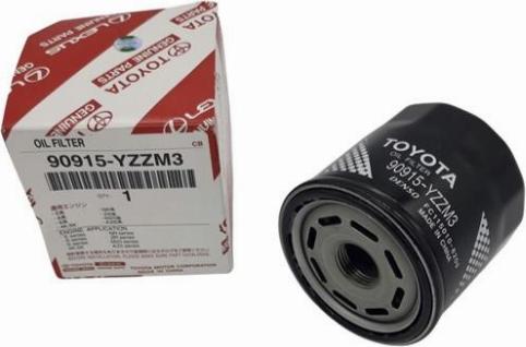 TOYOTA 90915-YZZM3 - Alyvos filtras onlydrive.pro