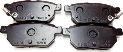 TOYOTA 0446612150 - Brake Pad Set, disc brake onlydrive.pro