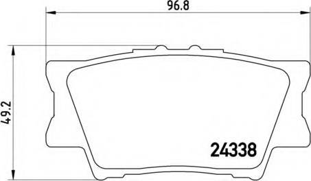 TOYOTA 0446633200 - Stabdžių trinkelių rinkinys, diskinis stabdys onlydrive.pro