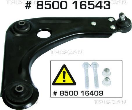 Triscan 8500 16543 - Track Control Arm onlydrive.pro