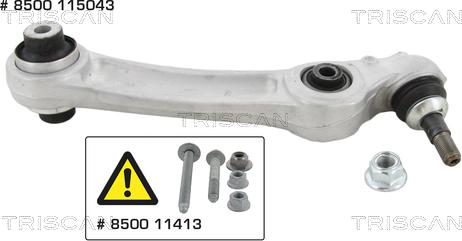 Triscan 8500 115043 - Track Control Arm onlydrive.pro