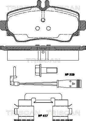 Mercedes-Benz 4144200220 - Тормозные колодки, дисковые, комплект onlydrive.pro