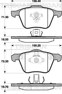 Volvo 32373163 - Тормозные колодки, дисковые, комплект onlydrive.pro