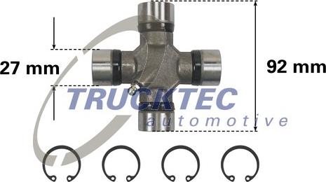 Trucktec Automotive 02.34.043 - Šarnīrs, Garenvārpsta onlydrive.pro