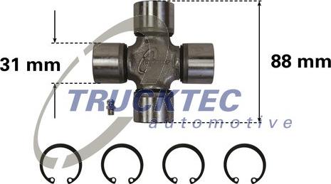 Trucktec Automotive 02.34.012 - Flexible disc, propshaft joint onlydrive.pro