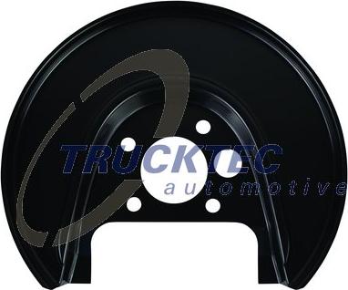 Trucktec Automotive 07.35.296 - Dubļu sargs, Bremžu disks onlydrive.pro