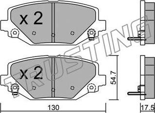 Trusting 963.0 - Brake Pad Set, disc brake onlydrive.pro