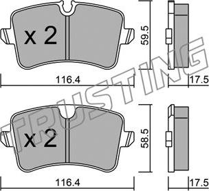 Trusting 971.0 - Brake Pad Set, disc brake onlydrive.pro