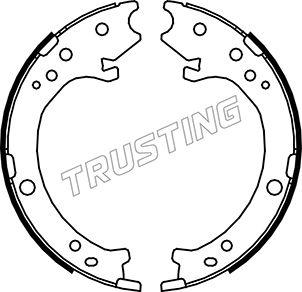 Trusting 044.025 - Brake Shoe Set, parking brake onlydrive.pro