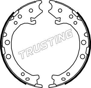 Trusting 044.026 - Brake Shoe Set, parking brake onlydrive.pro