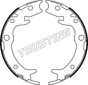 Trusting 044.023 - Brake Shoe Set, parking brake onlydrive.pro