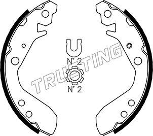 Trusting 044.022 - Brake Shoe Set onlydrive.pro