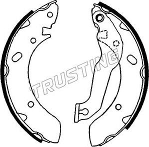 Trusting 046.201 - Brake Shoe Set onlydrive.pro