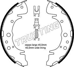 Trusting 046.207 - Brake Shoe Set onlydrive.pro