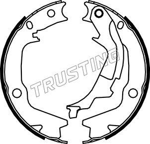 Trusting 046.222 - Brake Shoe Set, parking brake onlydrive.pro