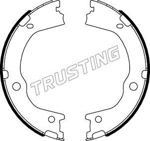 Trusting 046.227 - Brake Shoe Set, parking brake onlydrive.pro